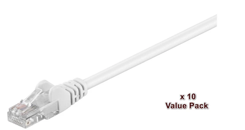 Image of Microconnect V-UTP503WVP networking cable White 3m Cat5e U/UTP (UTP)