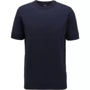 Image of Boss Imtteo Knitted Top - Blue