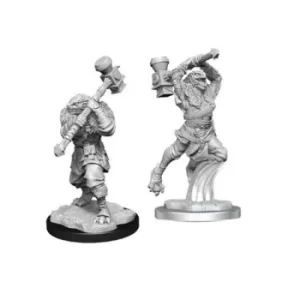 Image of Critical Role Unpainted Miniatures (W1) Ravenite Half-Dragon Barbarian Female