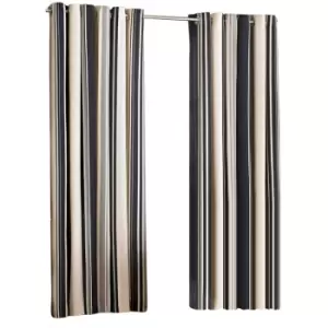 Image of Riva Home Broadway Ringtop Curtains (90x90 (229x229cm)) (Black) - Black