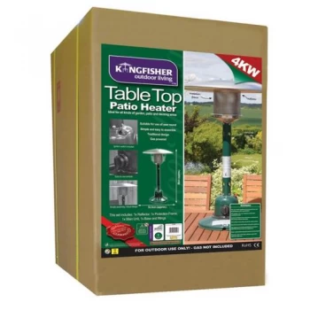 Image of Kingfisher Bonnington Gas Tabletop Patio Heater - Green