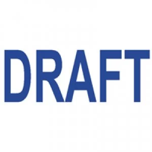 Image of Colop Green Line Word Stamp DRAFT Blue C144836DRA