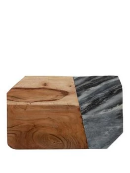 Image of Typhoon Elements Marble & Acacia Rectangular Board