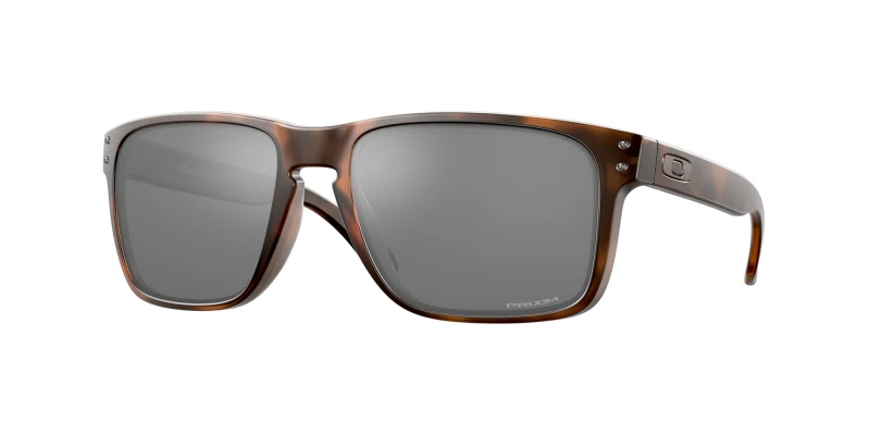 Image of Oakley Square Matt Brown Tortoise Prizm Black Holbrook XL Sunglasses Brown