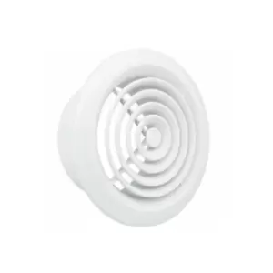Image of Manrose 100mm Internal Circular Grille - White