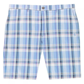 Image of Original Penguin Plaid Shorts - Regatta