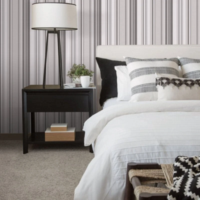 Image of Galerie Global Fusion Silver Grey Gf Stripe Smooth Wallpaper