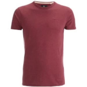 Image of Threadbare Mens William T-Shirt - Burgundy Marl - L