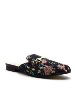 Image of Qupid REGENT 02 SLIP ON MULE Black