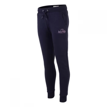 Image of Jack Wills Kids Girls Script Joggers - Navy