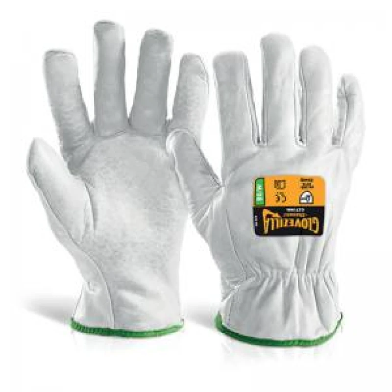Image of Glovezilla Beeswift Glovezilla Cut Resistant Drivers Gloves 1 Pair White L GZ71WL