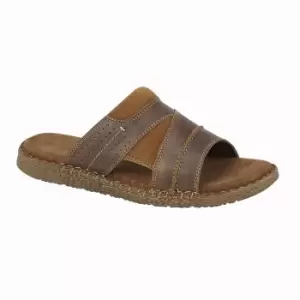 Image of Roamers Mens Suede Sandals (7 UK) (Brown)