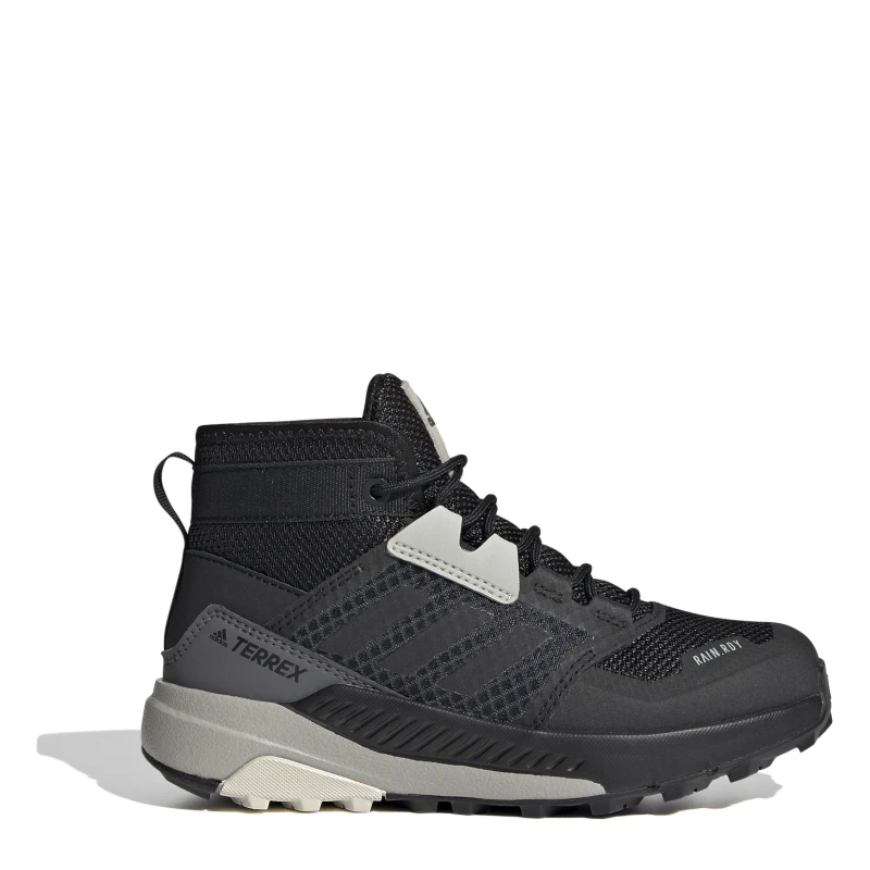 Image of adidas Terrex Trailmaker Mid RAIN.RDY Hiking Shoes Junior Boys - Black 4