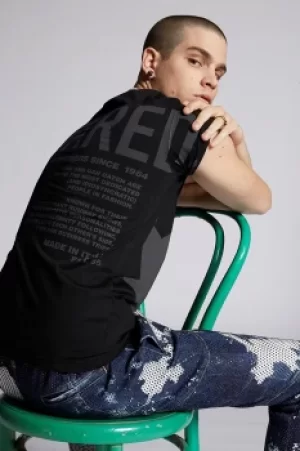 Image of DSQUARED2 Men Short sleeve t-shirt Black Size L 100% Cotton