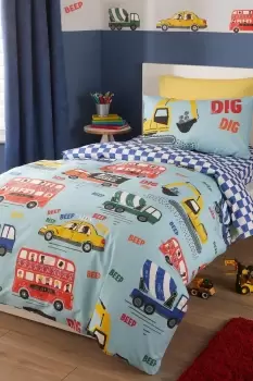 Image of 'On The Move' Easy Care Duvet Cover Set