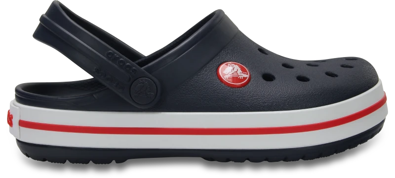 Image of Crocs Kids Crocband Clogs Navy / Red J5