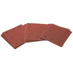 Image of Draper 93520 Assorted Pack of Ten 1/4 Sanding Sheets (105 x 115mm)