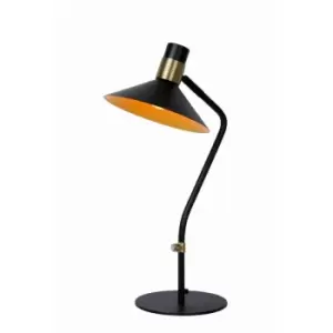 Image of Lucide PEPIJN - Table Lamp - 1xE14 - 3 StepDim - Black