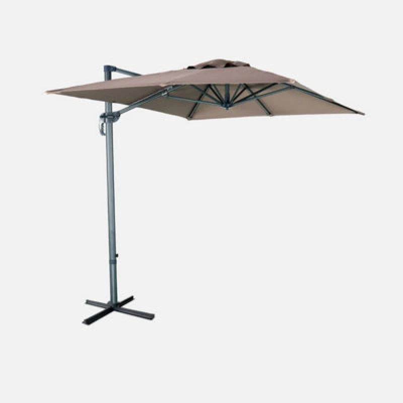 Image of sweeek 2x3m Rectangular Cantilever Parasol Light Brown