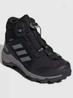 Image of Adidas Kids Unisex Terrex Mid GTX K, Black/Grey, Size 5