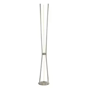 Image of Tripod LED 3 Light Floor Lamp - Satin Nickel