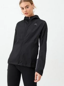 Image of adidas Own The Run Jacket - Black, Size XS, Women