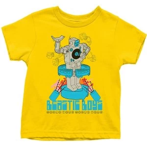 Image of The Beastie Boys - Robot Kids 3 - 4 Years T-Shirt - Yellow