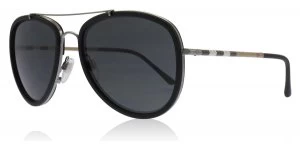 Image of Burberry BE3090Q Sunglasses Gunmetal / Matte Black 100387 58mm