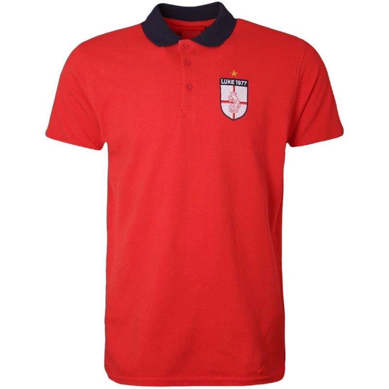 Image of Luke 1977 Bobbys Goal Polo Shirt - Red Red S