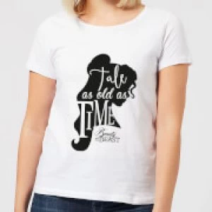 Image of Disney Beauty And The Beast Princess Belle Tale As Old As Time Womens T-Shirt - White