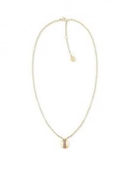 Image of Tommy Hilfiger Gold Plated Orb Necklace, One Colour, Women