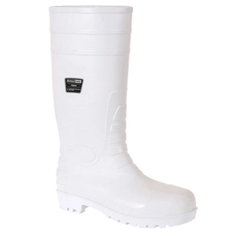 Image of Portwest Food Industry Safety Wellington Boots FW84WHR45 Colour: White