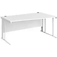 Image of Dams International Wave Desk MCM16WRWHWH 1,600 x 725 x 800 - 990 mm