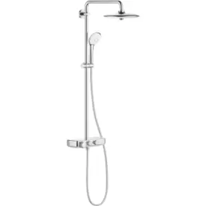 Image of Euphoria SmartControl System 260 Mono Shower system with thermostat for wall mounting, Chrome (26509000) - Grohe