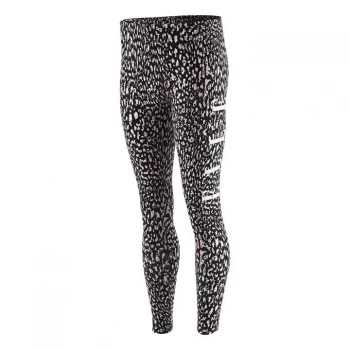 Image of Elle Cheetah Leggings - Black