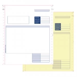Image of Custom Forms Sage 2 Part Dot Matrix Invoices Pack of 1000 SE02