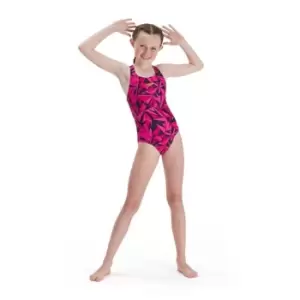 Image of Speedo Hyperboom Medalist Swimsuit Junior Girls - Pink