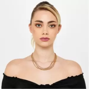 Image of I Saw It First Triple Layer Chain Necklace - Gold