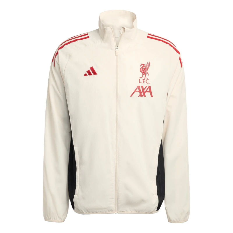 Image of adidas Liverpool Pre Match Jacket 2025 2026 Adults White male L