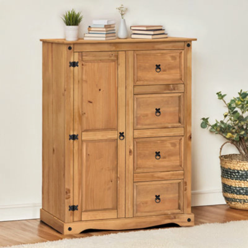 Image of MERCERS FURNITURE Corona Tallboy Wardrobe 5060335861603