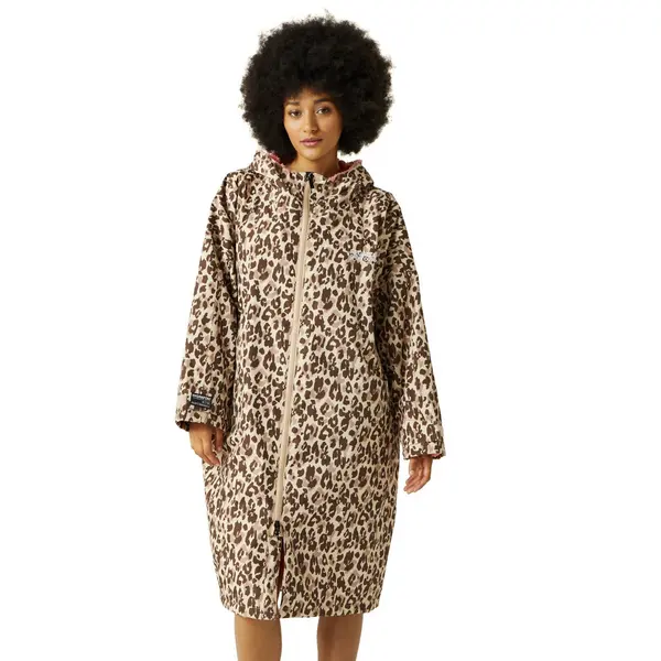 Image of Regatta Mens Adult Waterproof Fleece Lined Robe Jacket L - Chest 41-42' (104-106.5cm) Leopard print RUW007-X0M-L