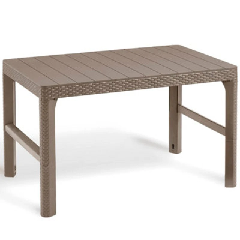 Image of Keter Garden Table Lyon Cappuccino Outdoor Furniture Patio Dinner Coffee Table