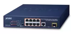 Image of PLANET FGSD-1011HP network switch Unmanaged Gigabit Ethernet...