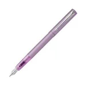 Image of Parker Vector XL Metallic Lilac Fountain Pen, Blue