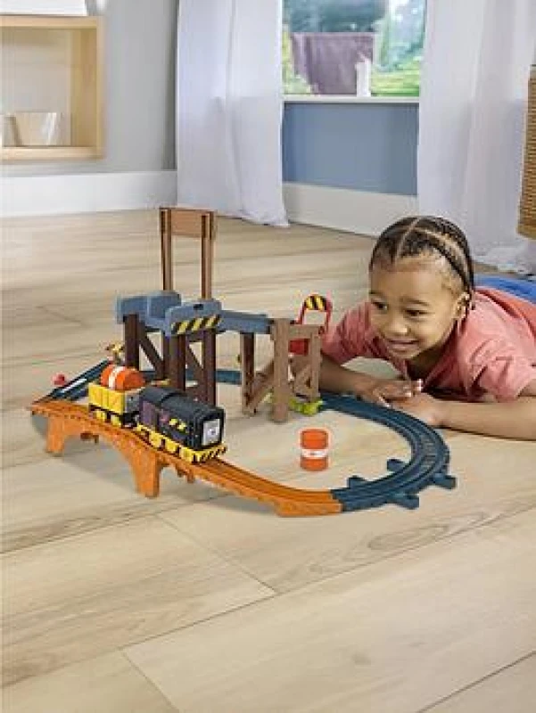 Image of Thomas & Freinds Thomas & Friends Diesel's Lift & Load Construction Train Set