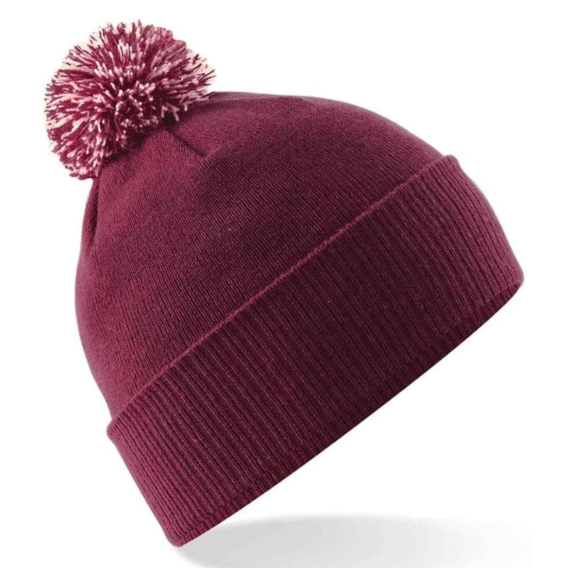 Image of Beechfield Beechfield Men Beanie in Burgundy Burgundy One Size Male 5063527292407