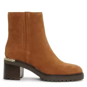 Image of Tommy Hilfiger Th Outdoor Mid Heel Boot In Tan - Size 38