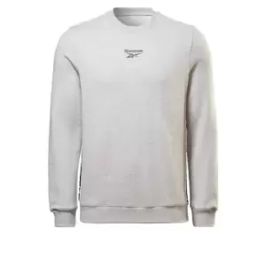 Image of Reebok Identity Tape Crew Sweatshirt Mens - Grey