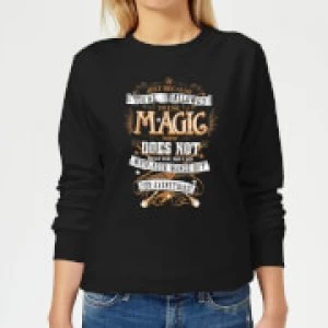 Image of Harry Potter Whip Your Wands Out Womens Sweatshirt - Black - M