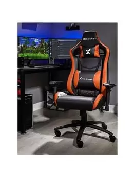 Image of X Rocker Merlin Black/Orange PC Office Gaming Chair